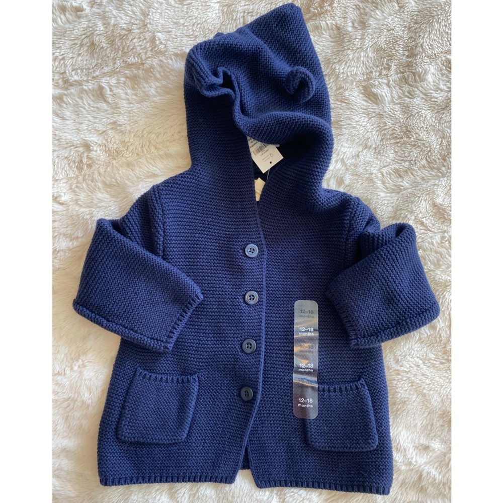 Baby GAP Blue Brannan Ears Hoodie Sweater